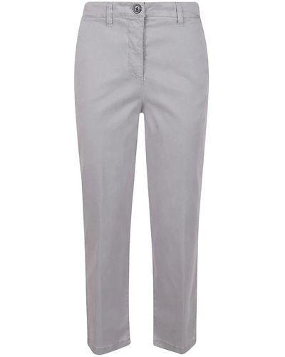 True Royal Pantalones de algodón gris