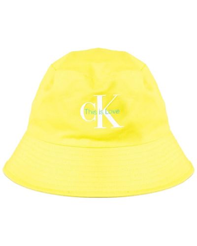 Calvin Klein Cappello da secchio elegante - Giallo