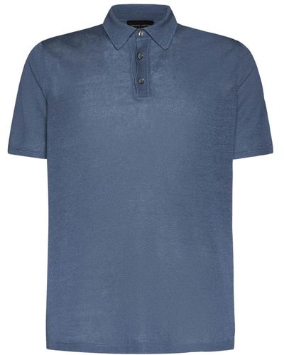 Roberto Collina T-shirt e polo in denim - Blu