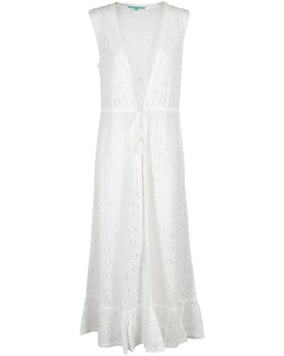 Melissa Odabash Stilvolles midi-kleid für frauen - Weiß