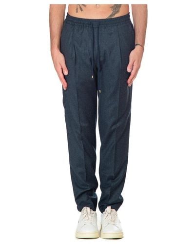 BRIGLIA Pantaloni in lana reda per wimbledon - Blu