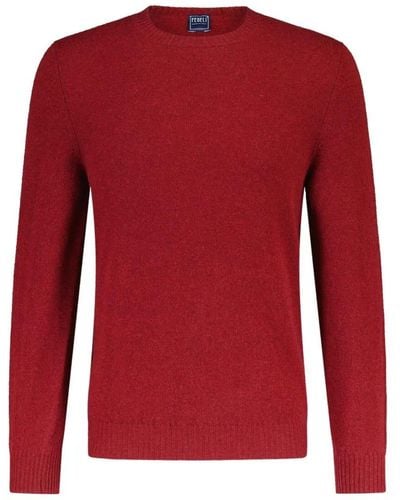 Fedeli Knitwear > round-neck knitwear - Rouge