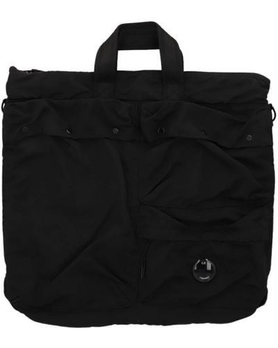 C.P. Company Schwarze nylon einkaufstasche