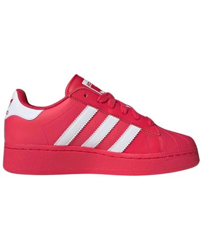 adidas Originals Weiße rote superstar xlg sneakers