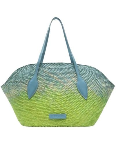 THEMOIRÈ Eco-friendly straw clutch bag - Verde