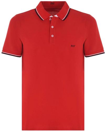 Fay Polo Shirts - Red