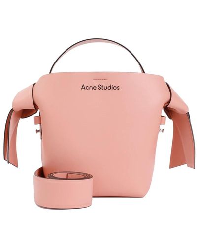 Acne Studios Rosa & lila handtasche mit knotendetails - Pink