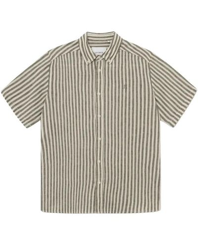 Les Deux Short Sleeve Shirts - Gray