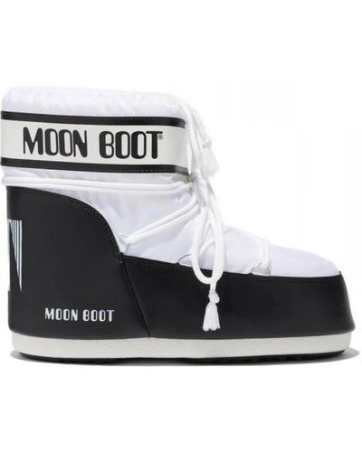 Moon Boot Niedriger nylon icon stiefel weiß