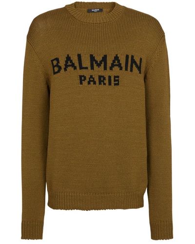 Balmain Knitwear > round-neck knitwear - Vert