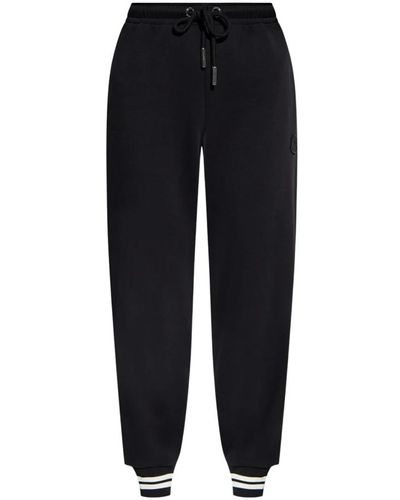 Moncler Pantalones de chándal con logotipo - Negro
