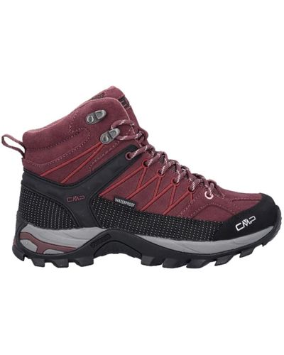 CMP Zapatillas de trekking impermeables estilo deportivo - Morado