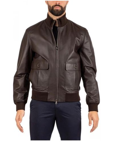 Brooksfield Leather Jackets - Black