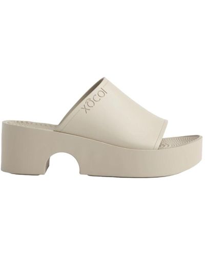 XOCOI Shoes > heels > heeled mules - Neutre