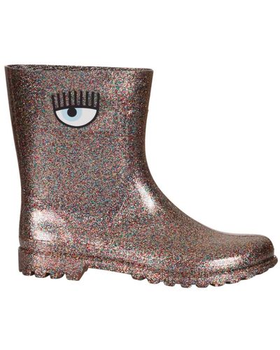 Chiara Ferragni Shoes > boots > rain boots - Marron