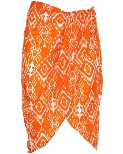 Mc2 Saint Barth Short Skirts - Orange