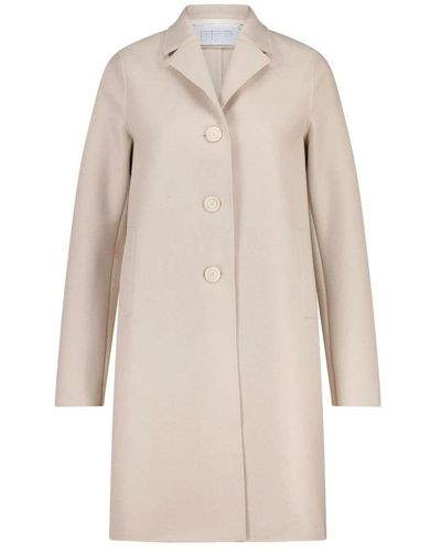 Harris Wharf London Single-Breasted Coats - Natural