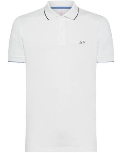 Sun 68 Polo Shirts - White