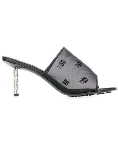 Givenchy Elegante high heel sandalen,cube heel mules - Grau