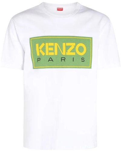 KENZO T-shirt paris bianca - Giallo