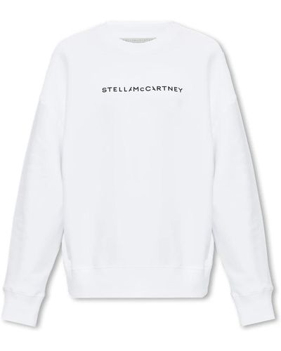 Stella McCartney Sweatshirt mit logo - Weiß