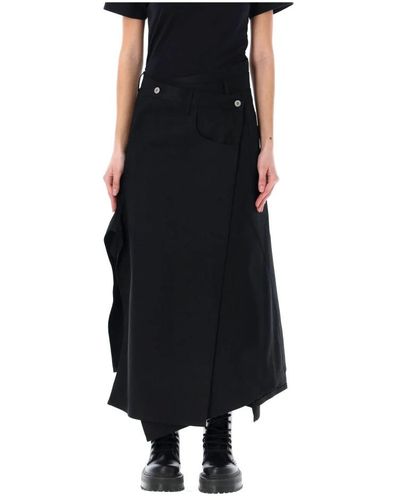 Junya Watanabe Maxi Skirts - Black