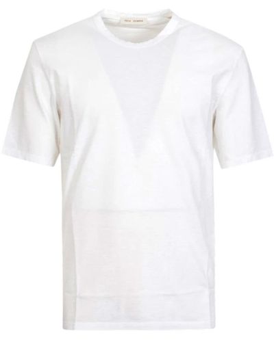 Tela Genova T-shirt classica manica corta - Bianco