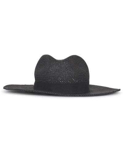 Emporio Armani Cappello nero con logo aquila