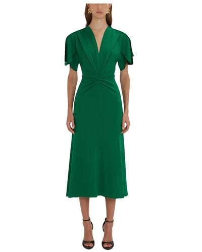 Victoria Beckham Midi Dresses - Green