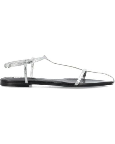 Jil Sander Flat Sandals - White