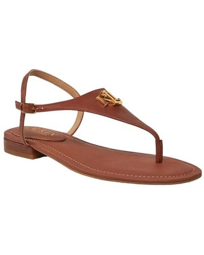 Ralph Lauren Shoes > sandals > flat sandals - Marron