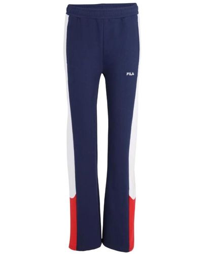 Fila Baumwoll-sweatpants mit elastischem bund - Blau