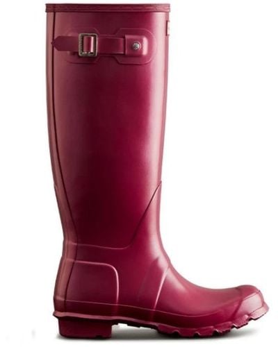 HUNTER Original Tall Nebula Wellington Boots - Red