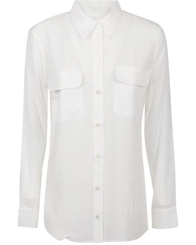Equipment Slim signature shirt - Bianco