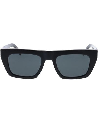 Saint Laurent Ikonoische sonnenbrille mit gläsern - Blau