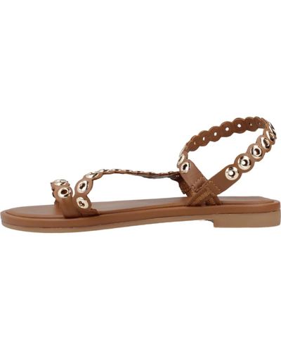 Les Tropeziennes Stilvolle flache sandalen für frauen - Braun