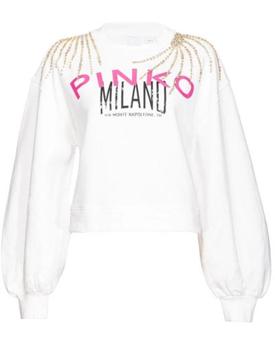 Pinko Sweatshirts - White