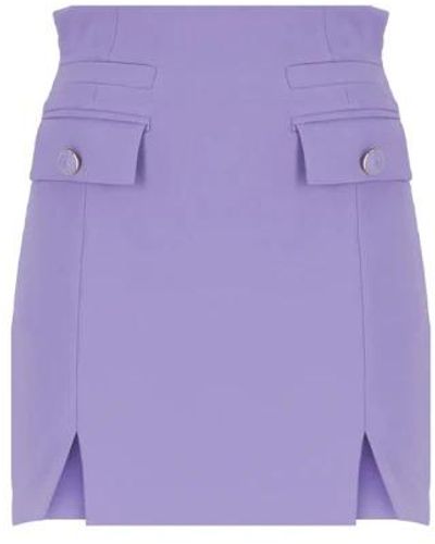 Elisabetta Franchi Short Skirts - Purple
