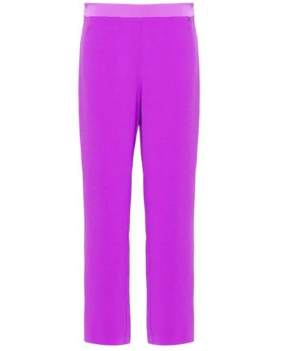 Twin Set Trousers > straight trousers - Violet