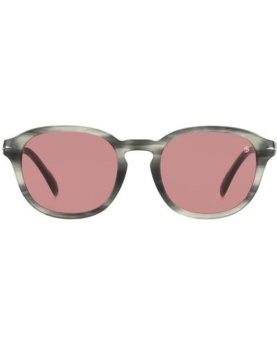 David Beckham Graue horn/rosa sonnenbrille - Pink