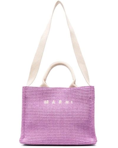 Marni Tote Bags - Purple