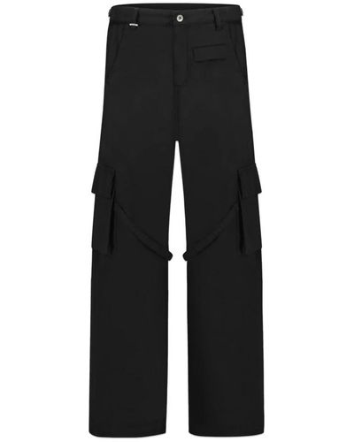 FLANEUR HOMME Wide Trousers - Black