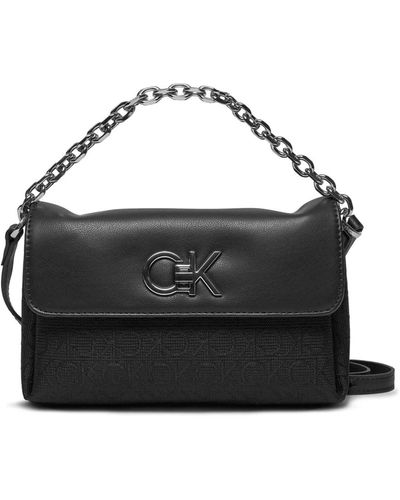 Calvin Klein Stilvolle schwarze schultertasche