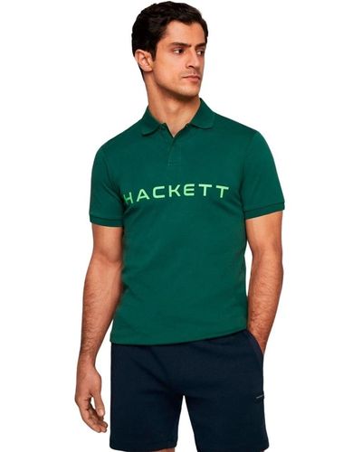 Hackett Baumwoll-polo-shirt für männer - Grün
