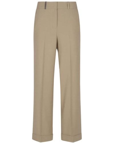 Peserico Cropped trousers - Natur
