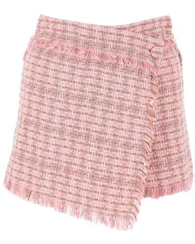 MSGM Stilvolle tweed-shorts - Pink