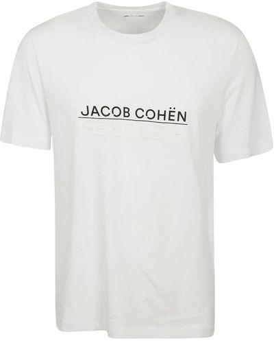 Jacob Cohen Weiße lederarchiv-sneakers