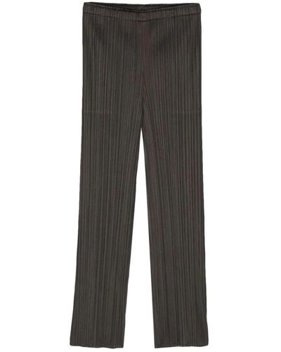 Issey Miyake Straight trousers - Gris