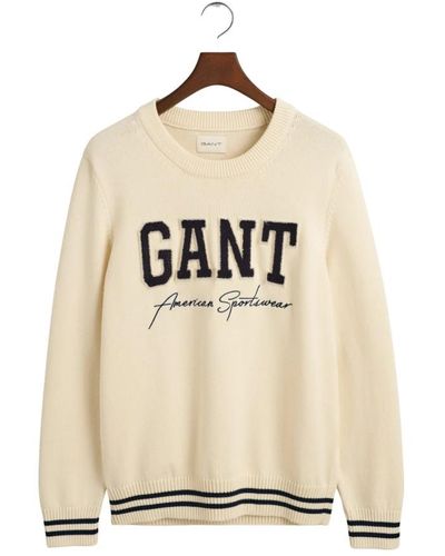 GANT Collegiate half-zip sweater - Neutro