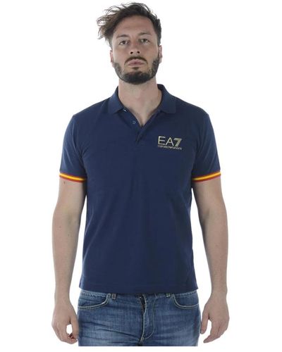 EA7 Tops > polo shirts - Bleu